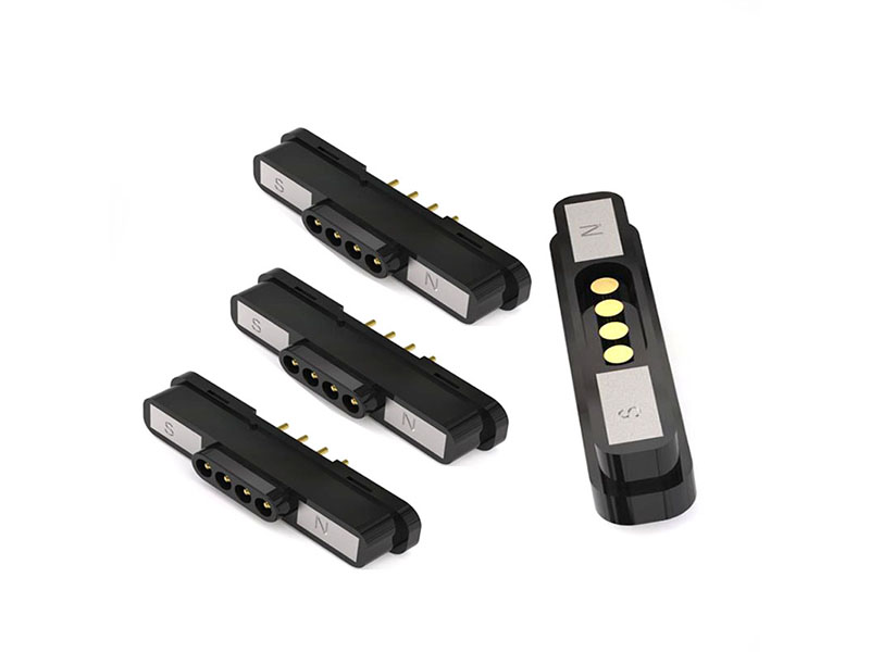 磁吸pogopin定制 頂針彈簧針連接器生產(chǎn)加工5pin共享充電寶彈針